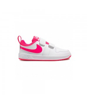 Scarpe bambina Nike Pico plus bianco rosa strappo