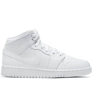 Sneakers ragazzi donna Nike Air Jordan 1 Mid bianco