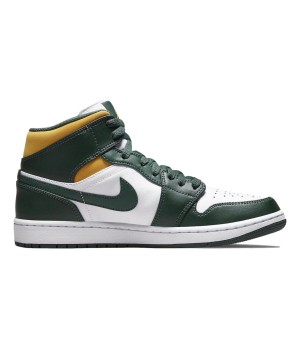 Sneakers uomo Nike Air Jordan 1 Mid Sonics bianco verde